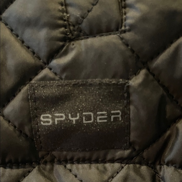 Spyder Black and Cream Fleece Jacket - Picture 9 of 11